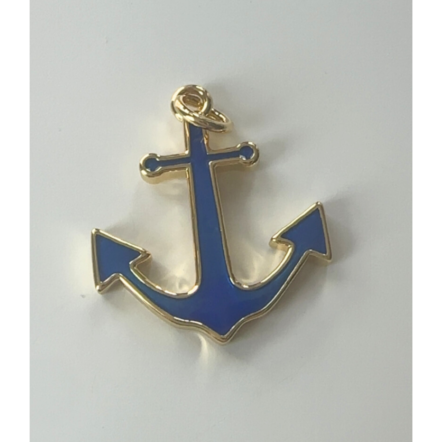 Gold Navy Anchor Charm