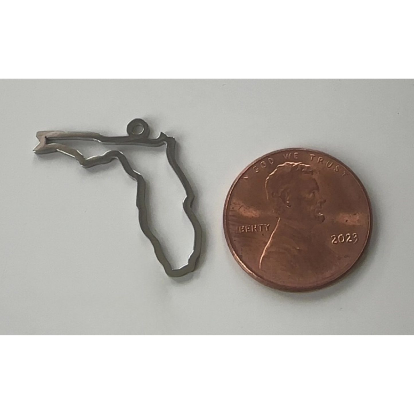 Silver Florida State Charm