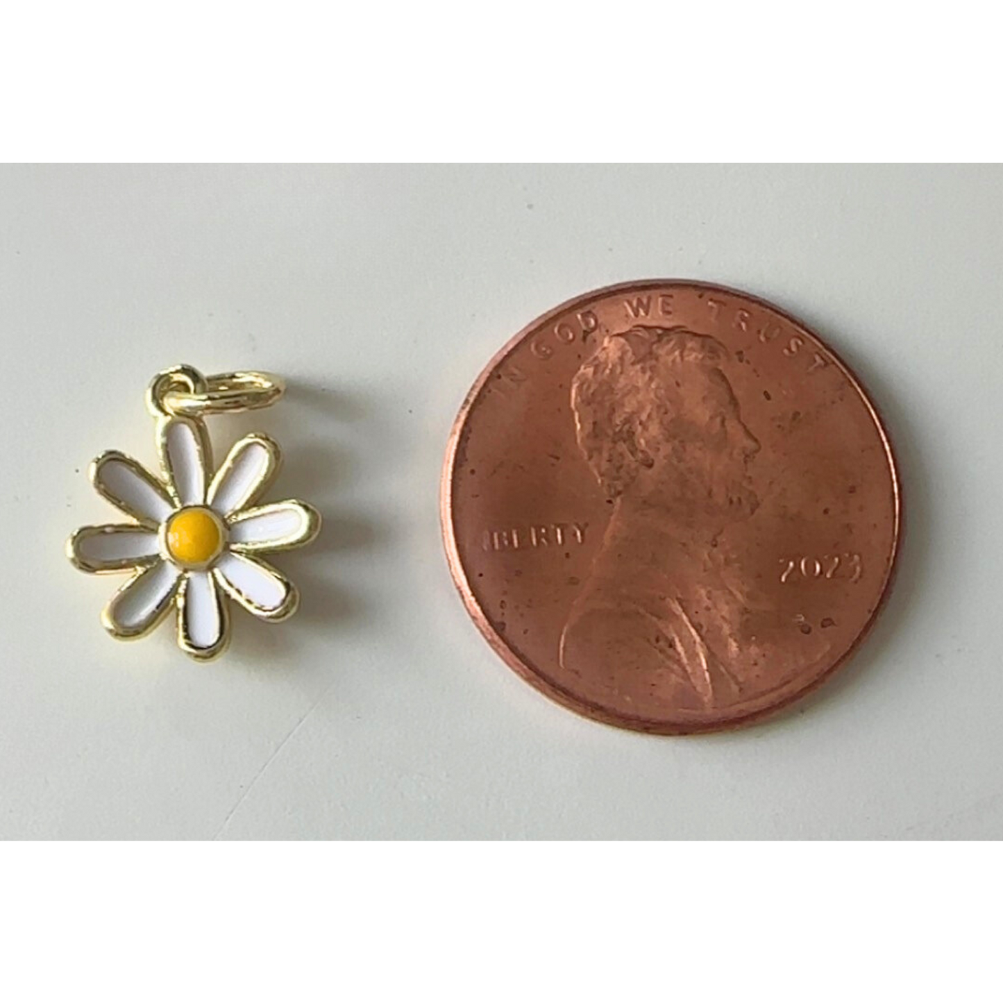 Gold Daisy Charm