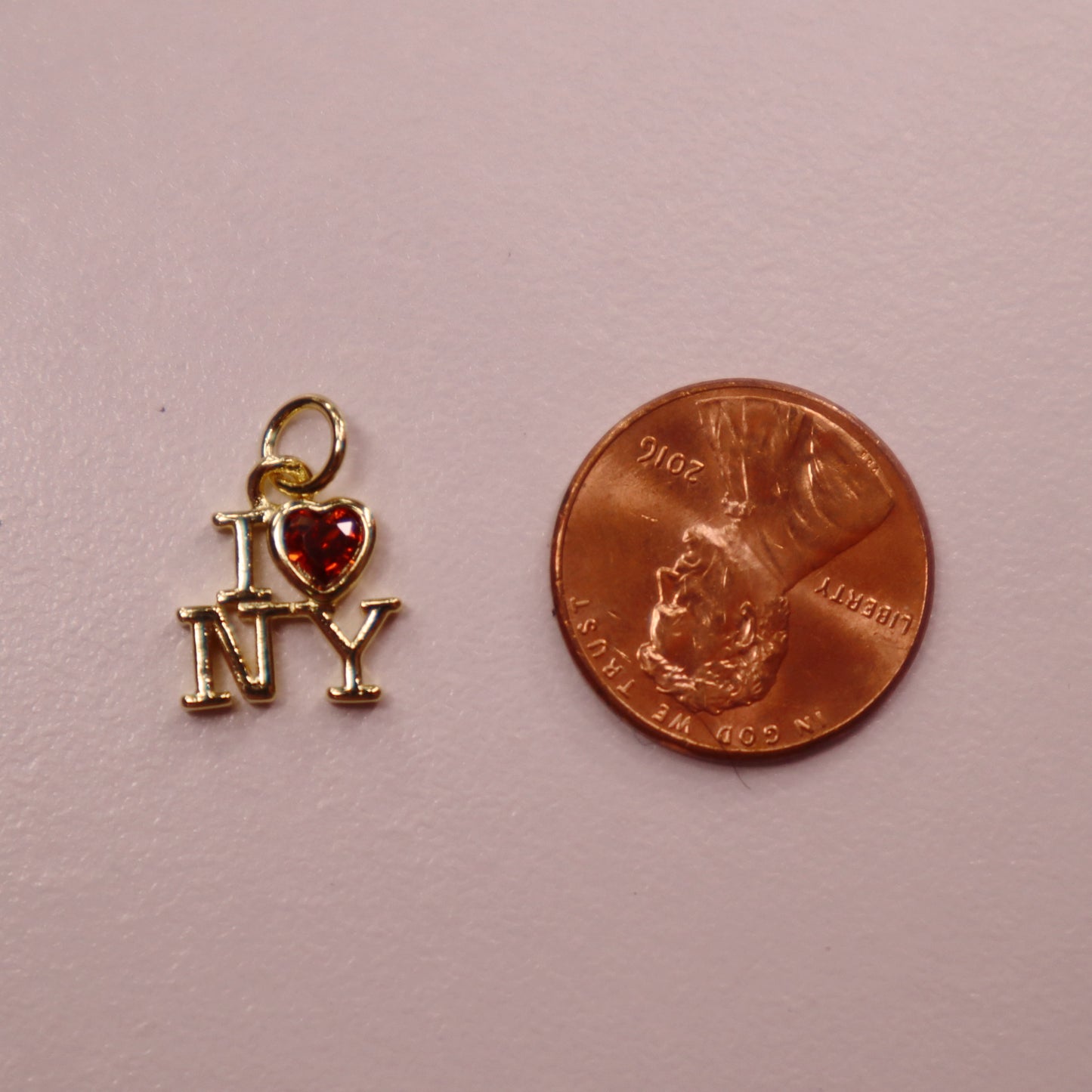 Gold I Heart NY Charm