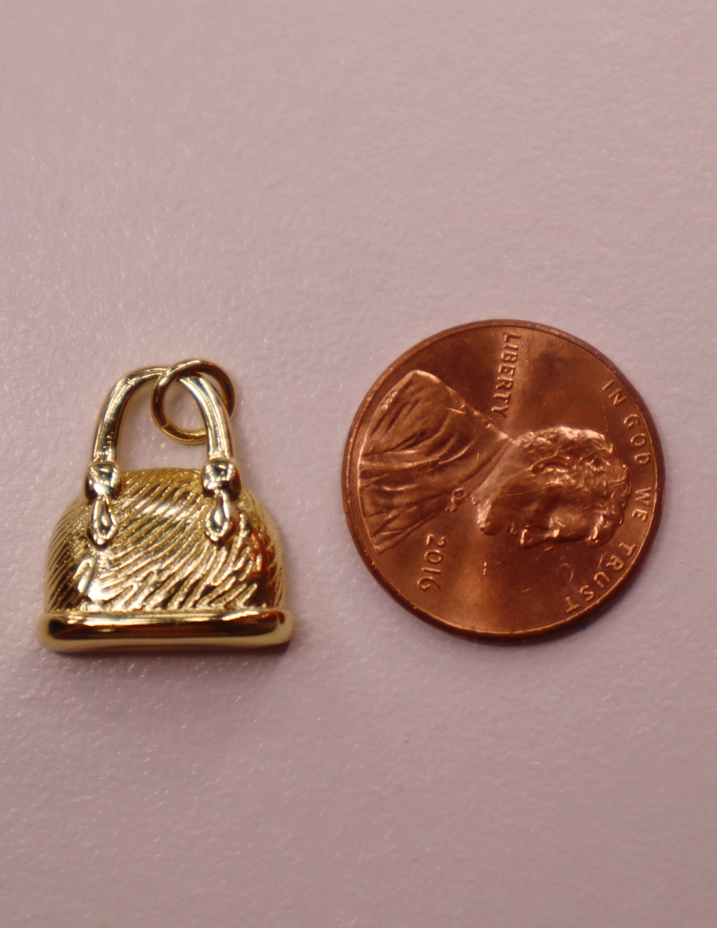 Gold Purse Charm