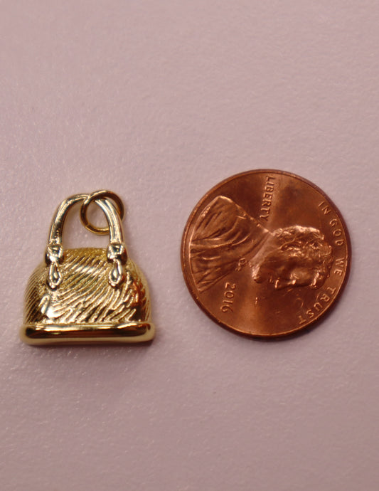 Gold Purse Charm
