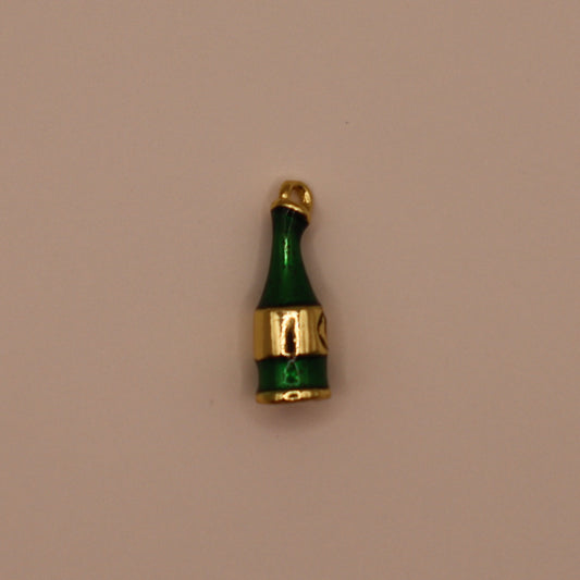 Gold Champagne Bottle Charm