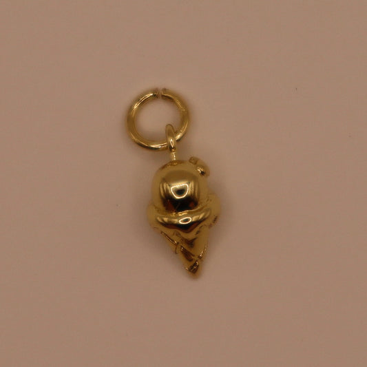 Gold Ice Cream Charm
