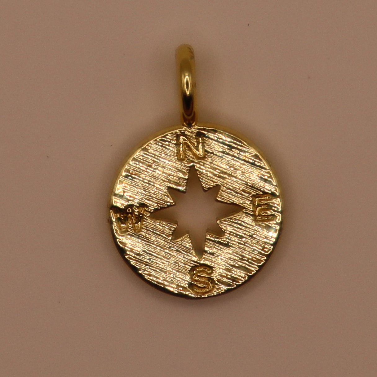 Gold Compass Charm