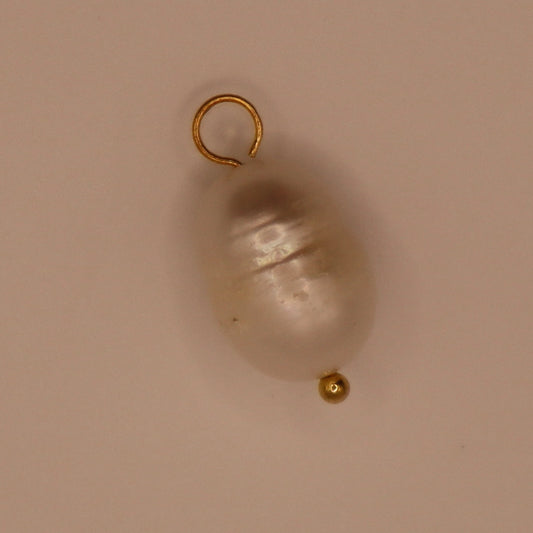 Gold Pearl Charm