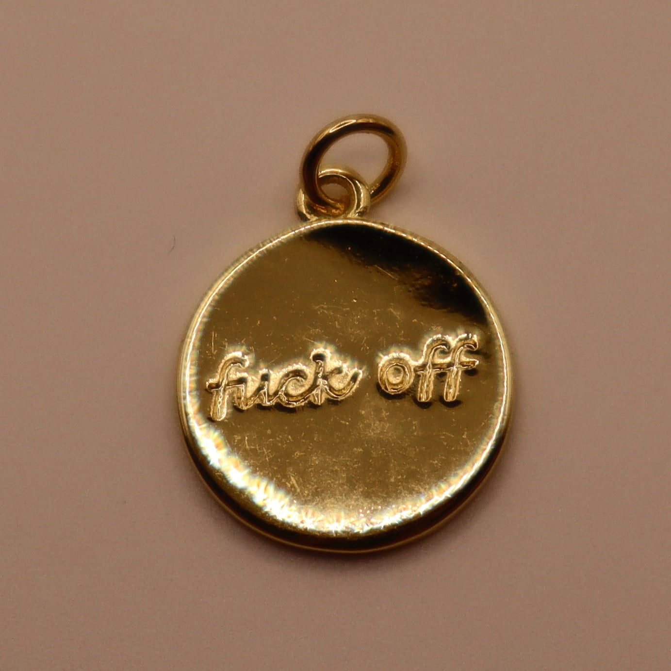 Gold Fuck Off Charm