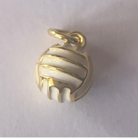 Gold Volleyball Charm