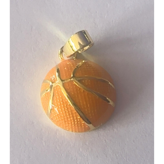 Gold Basketball Charm