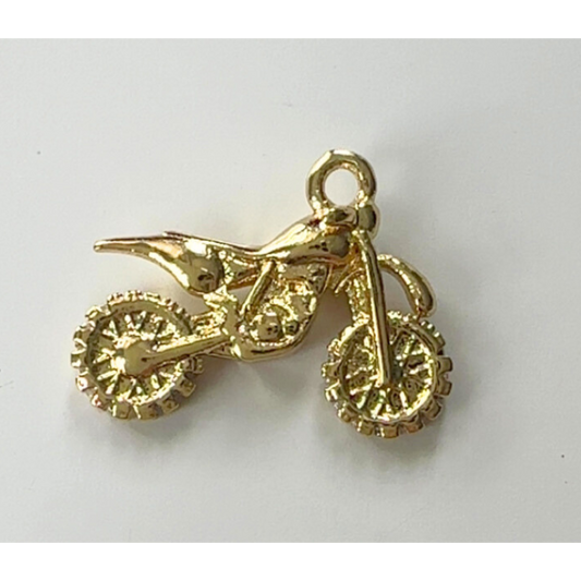 Gold Motorcycle Charm
