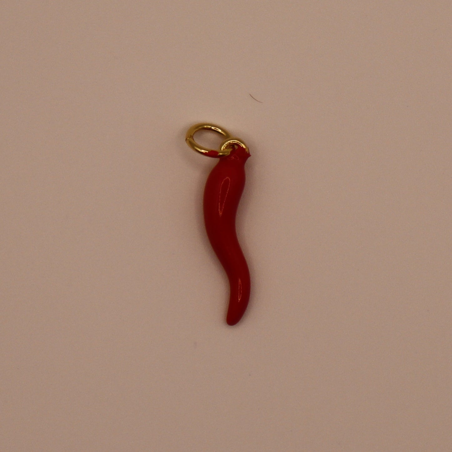 Gold Red Chili Charm