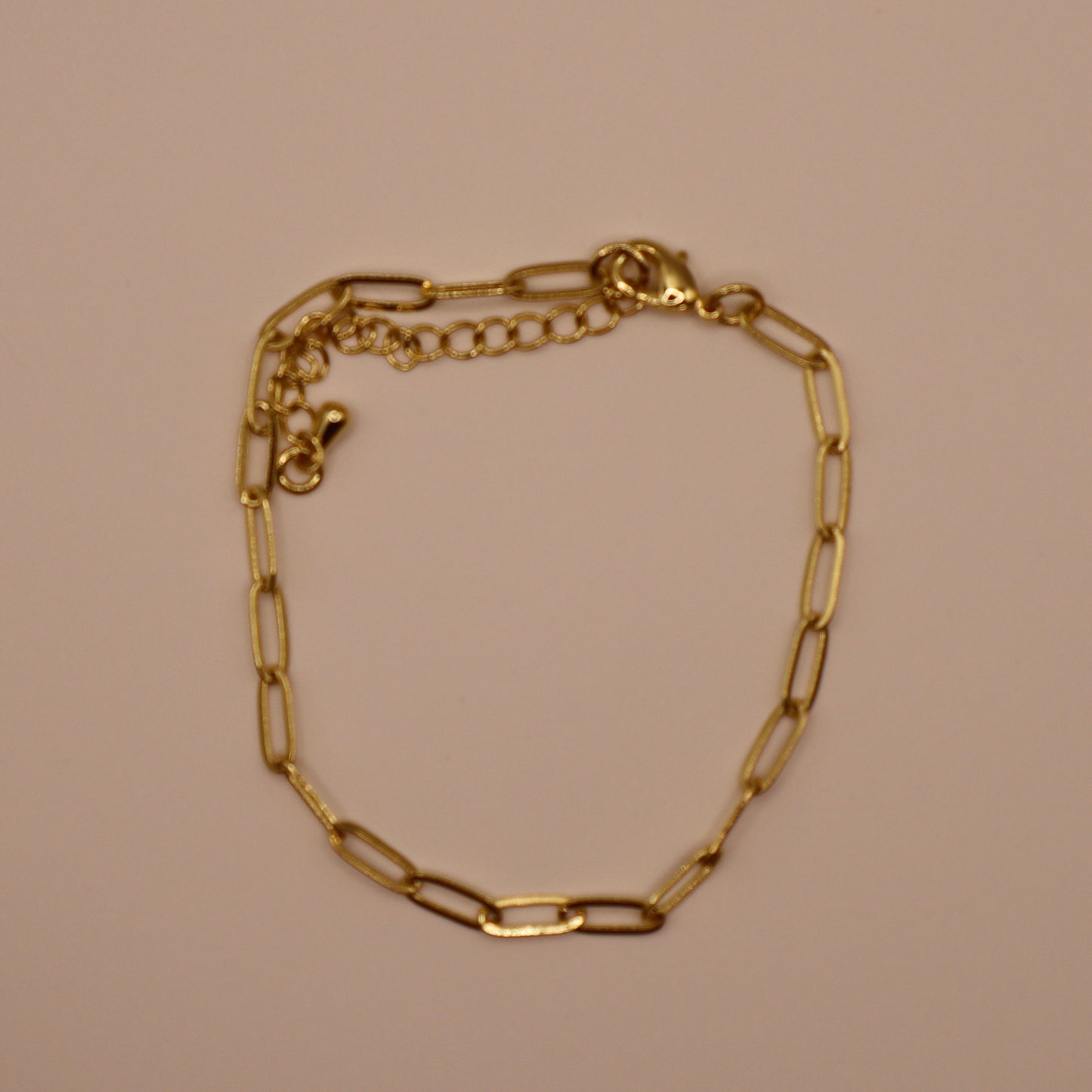 Gold Paperclip Bracelet